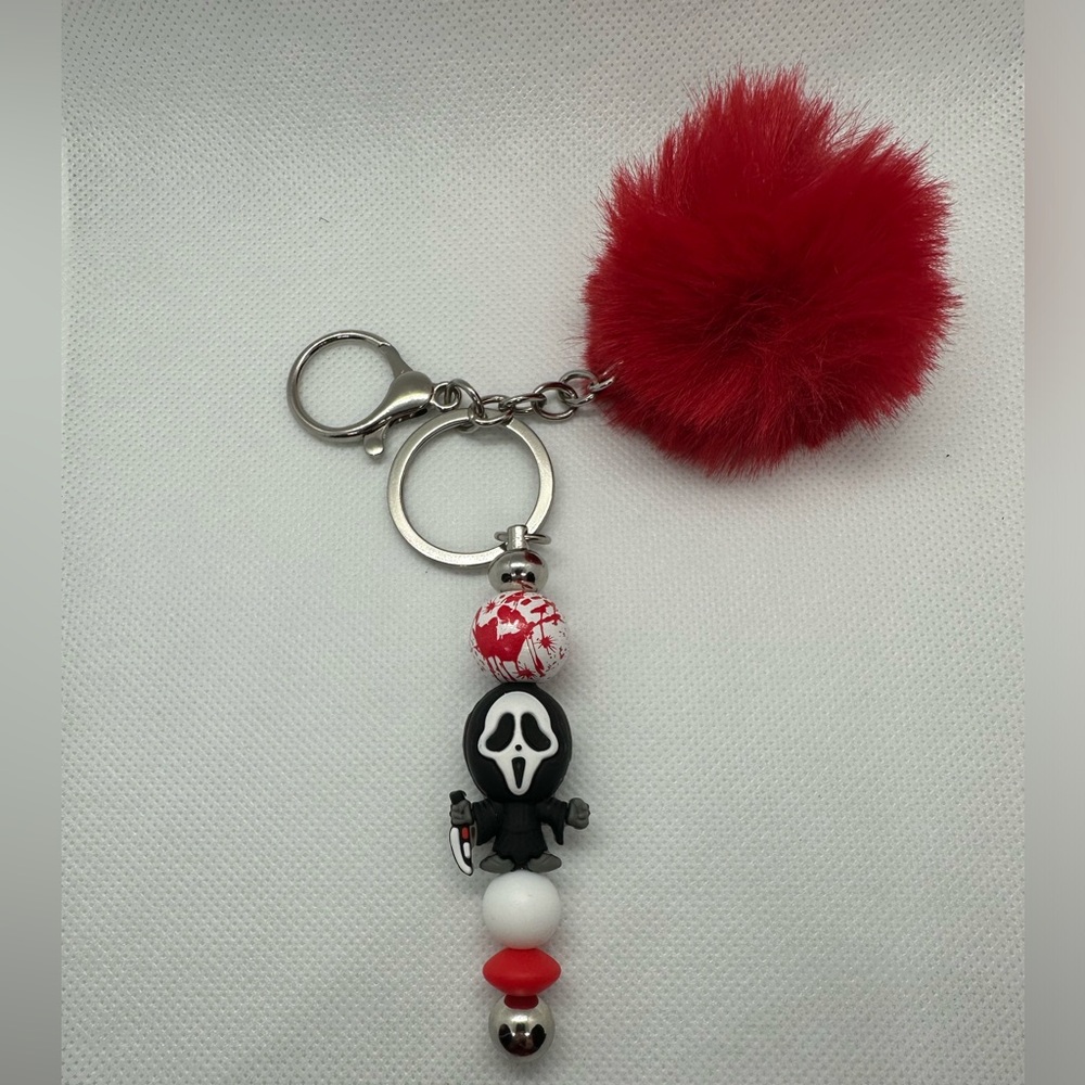 Handmade ghostface keychain